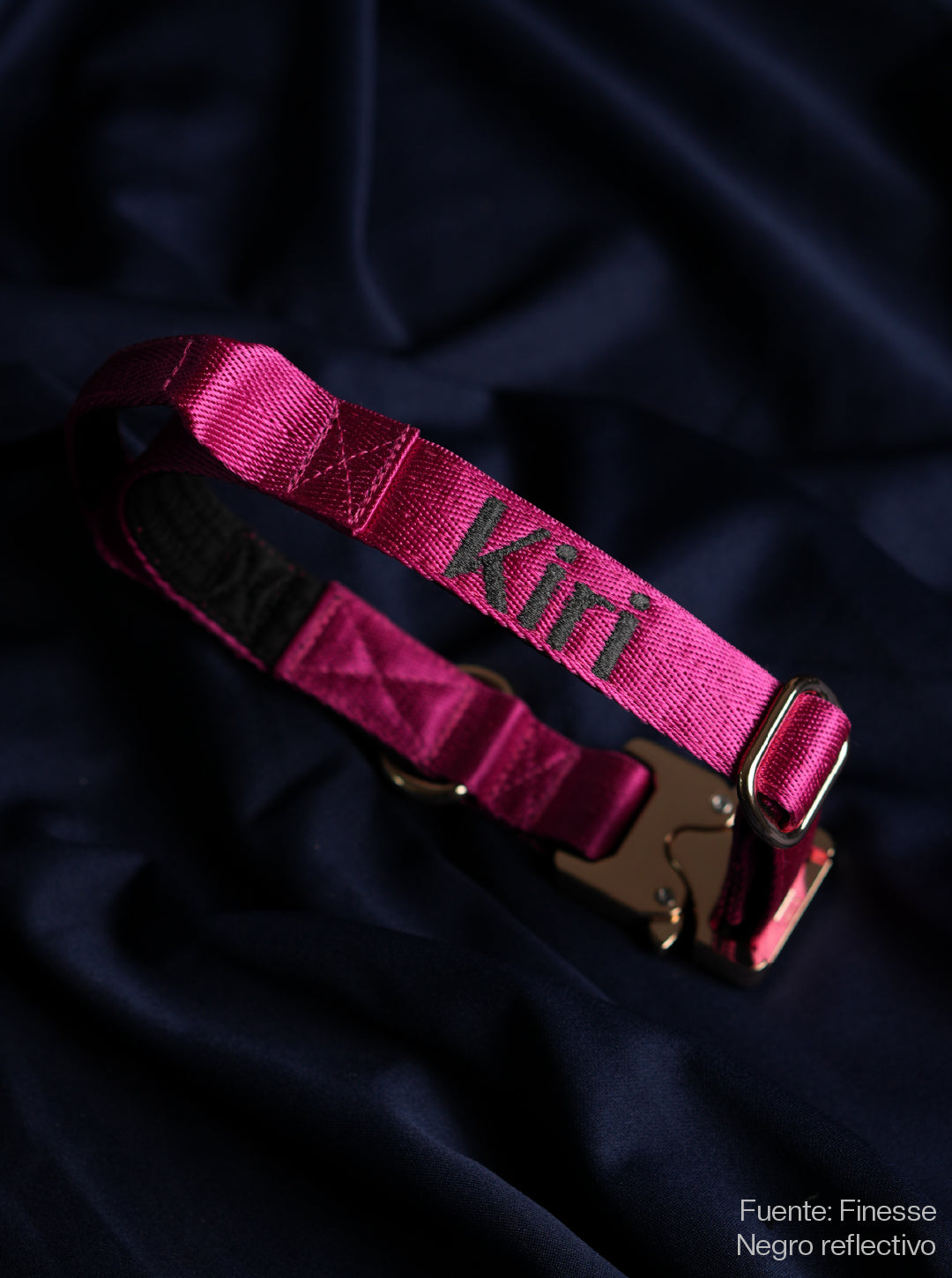 Collar Deluxe delgado - Fucsia