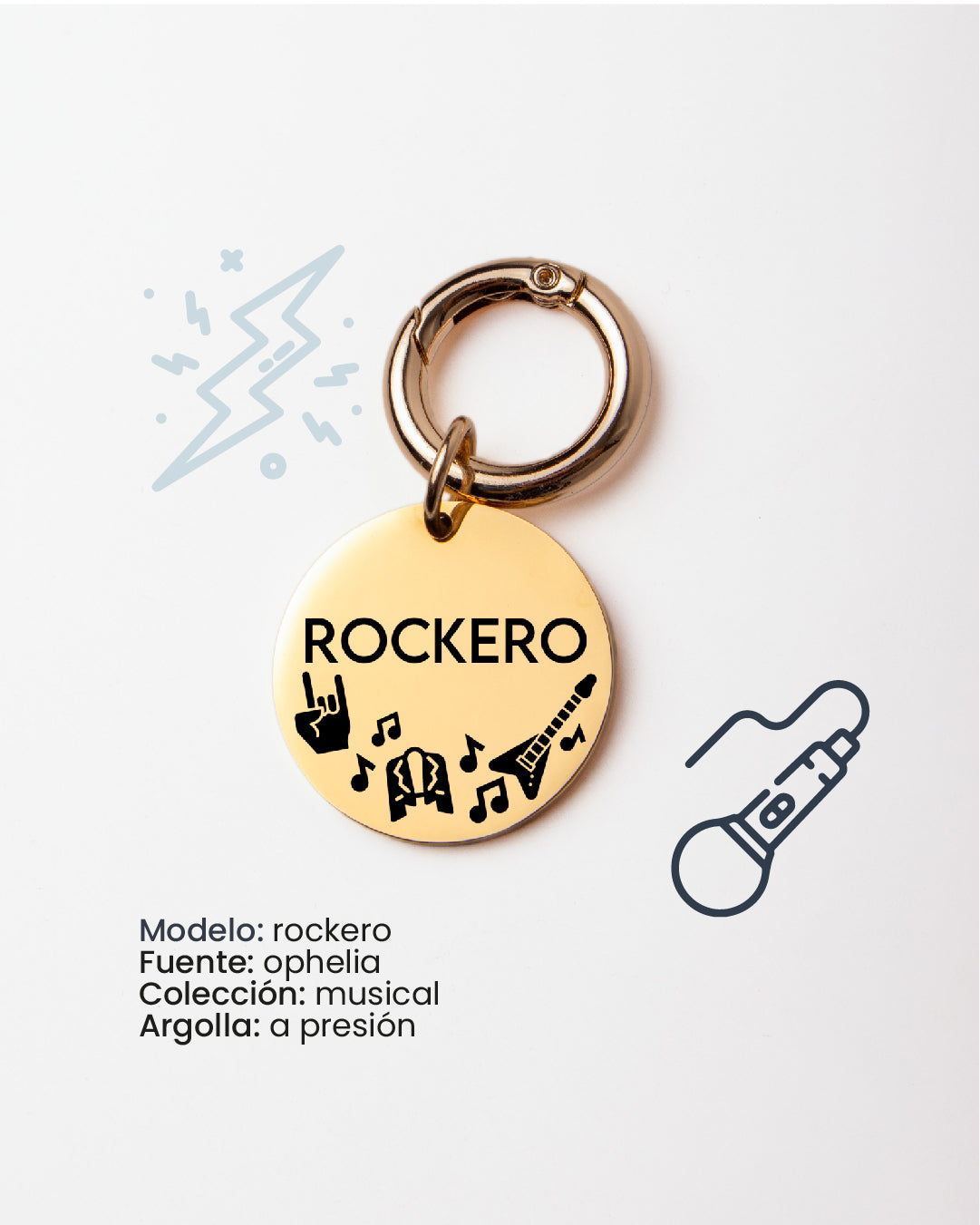 Plaquita de identificación - Colección Musical