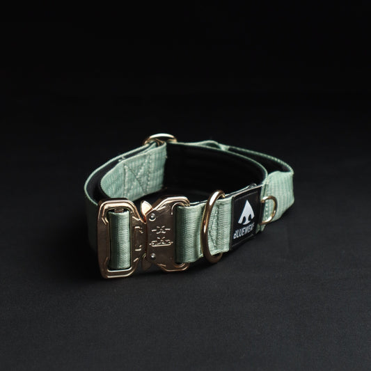Collar Táctico Deluxe ancho con asa - Menta