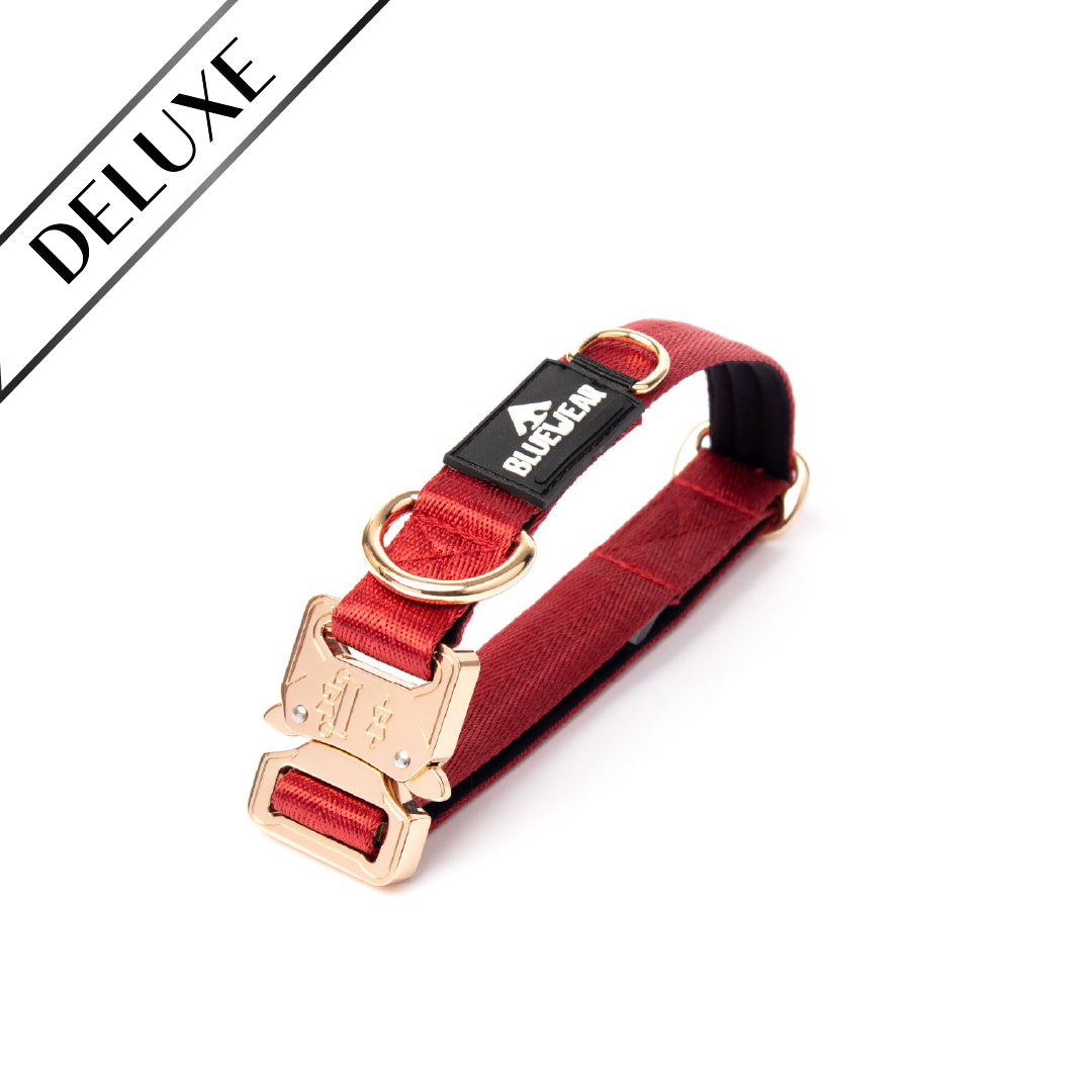 Collar Deluxe delgado - Rojo Vino