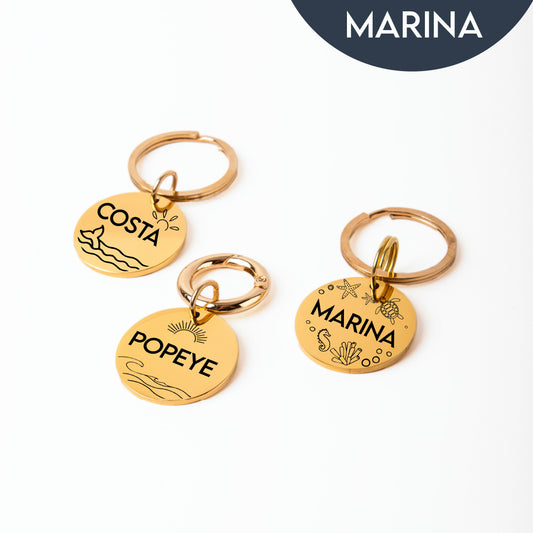 Plaquita de identificación - Colección Marina