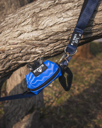 Portabolsas Azul - 2 en 1 - Dispensador de poopbags + poop clip
