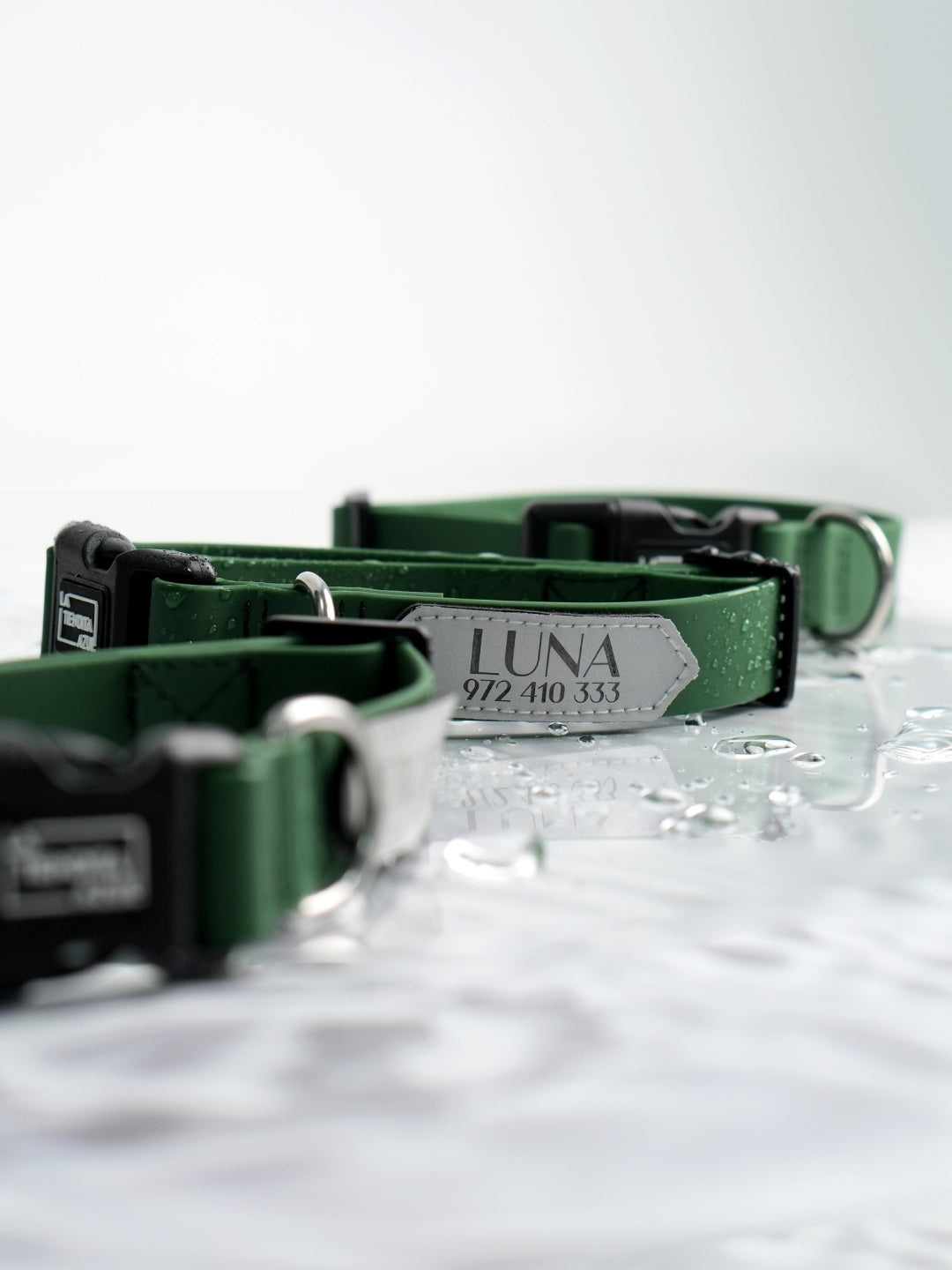 Collar impermeable personalizado - esmeralda