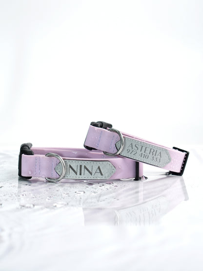 Collar impermeable personalizado - lila