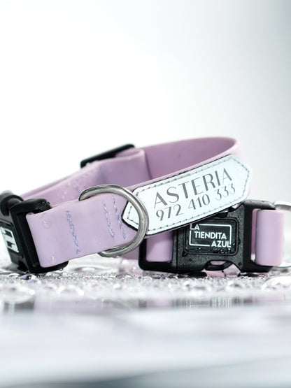 Collar impermeable personalizado - lila