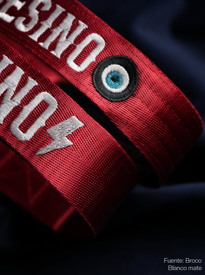 Collar Deluxe ancho - Rojo Vino