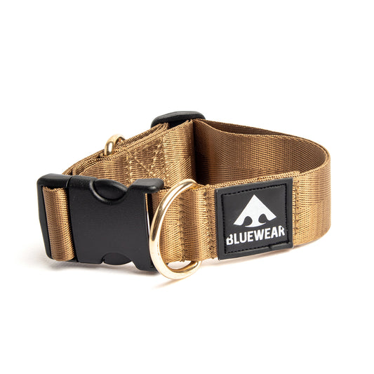 Collar ancho classic - Marrón Metálico