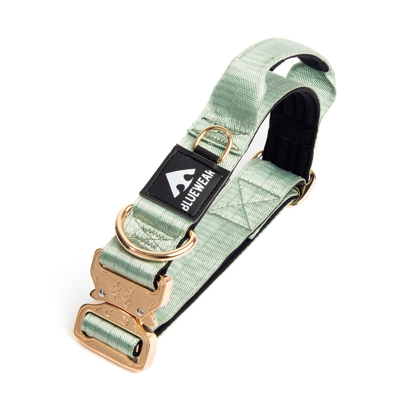 Collar Táctico Deluxe ancho con asa - Menta