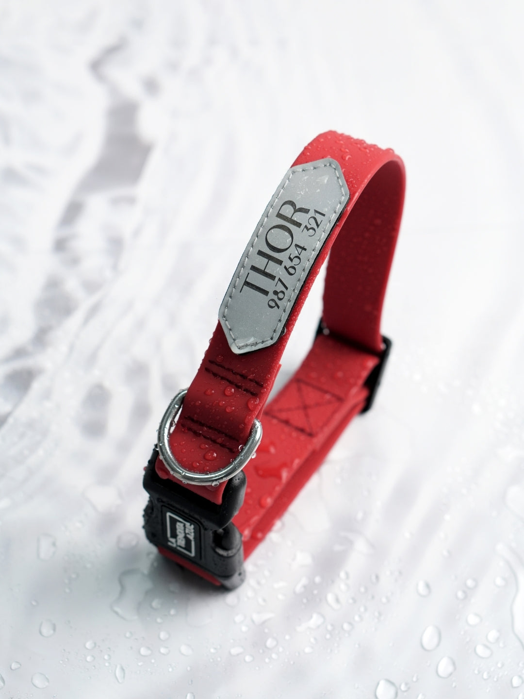Collar impermeable personalizado - rojo vino