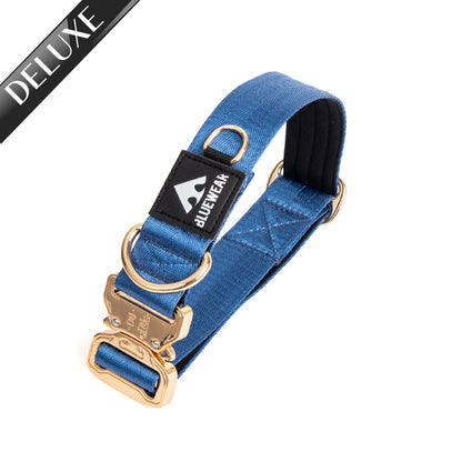 Collar Deluxe ancho - Azul Acero