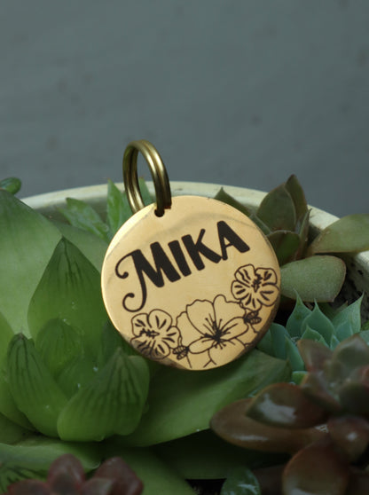 Plaquita de identificación - Colección Floral