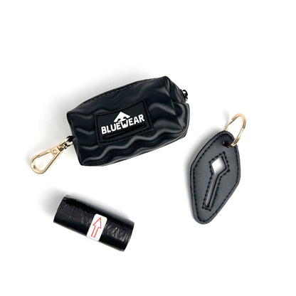 Portabolsas Negro - 2 en 1 - Dispensador de poopbags + poop clip