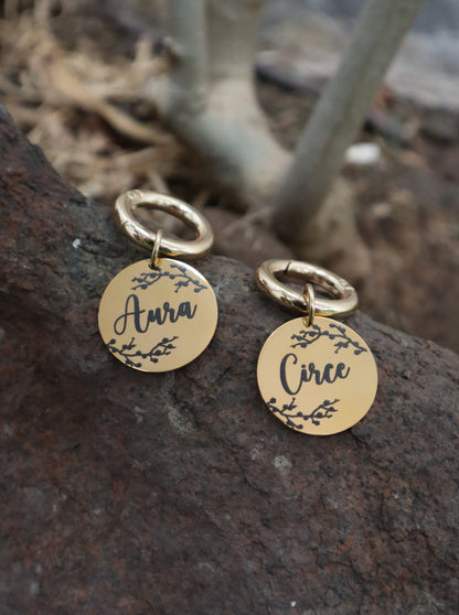 Plaquita de identificación - Colección Floral