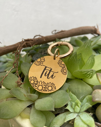 Plaquita de identificación - Colección Floral