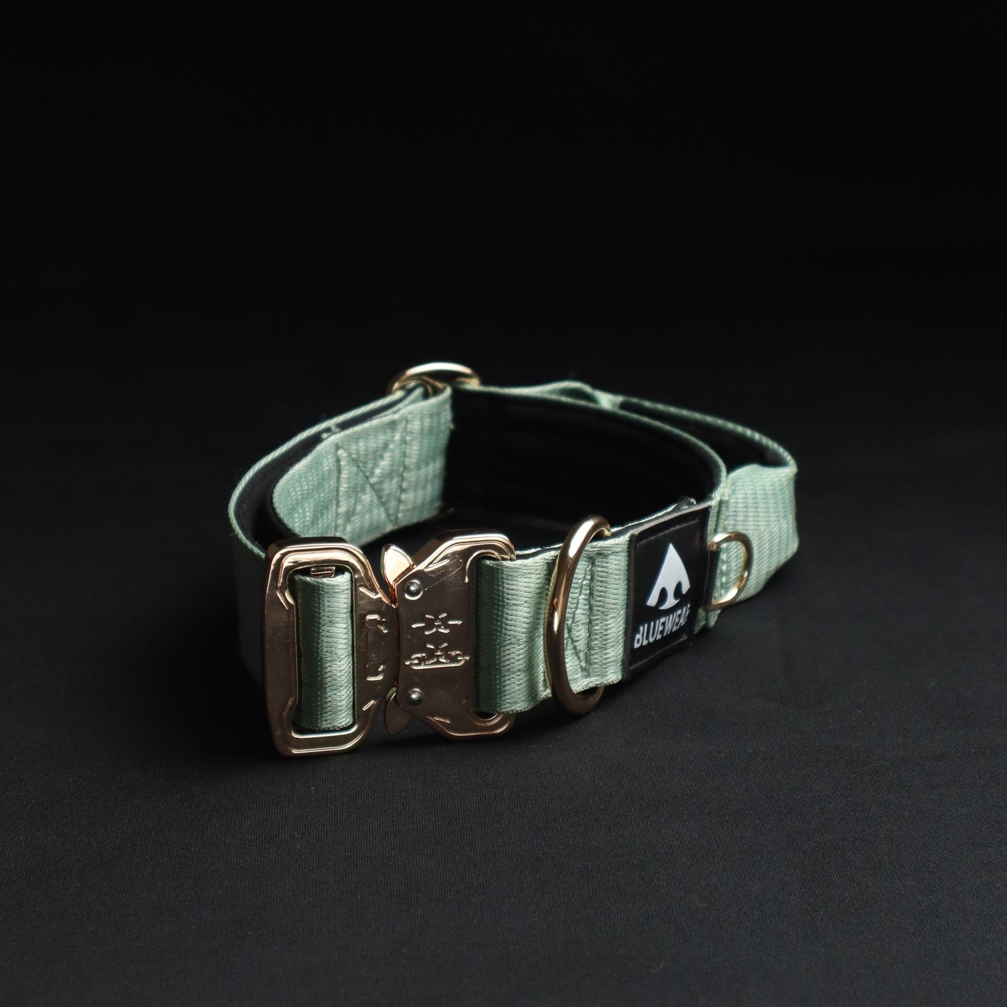 Collar Táctico Deluxe ancho con asa - Menta