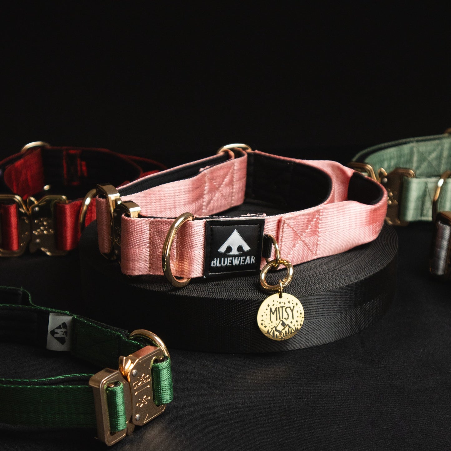 Collar Táctico Deluxe ancho con asa - Rosa Barbie