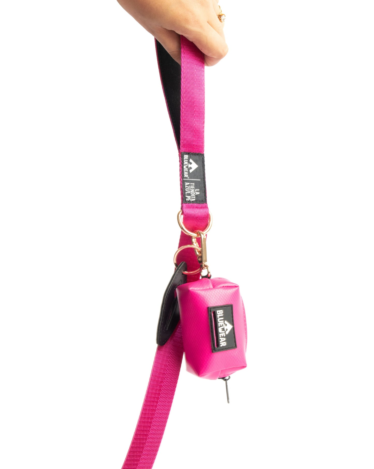 Portabolsas Fucsia - 2 en 1 - Dispensador de poopbags + poop clip