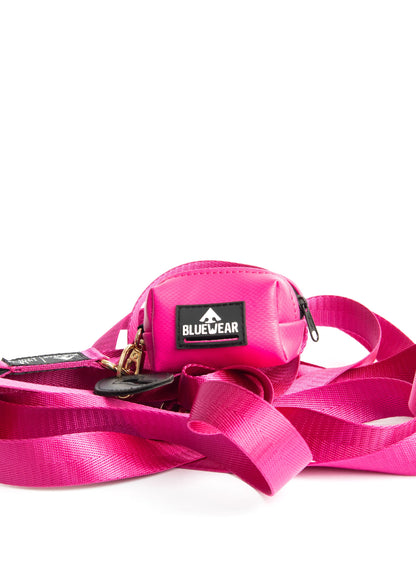 Portabolsas Fucsia - 2 en 1 - Dispensador de poopbags + poop clip