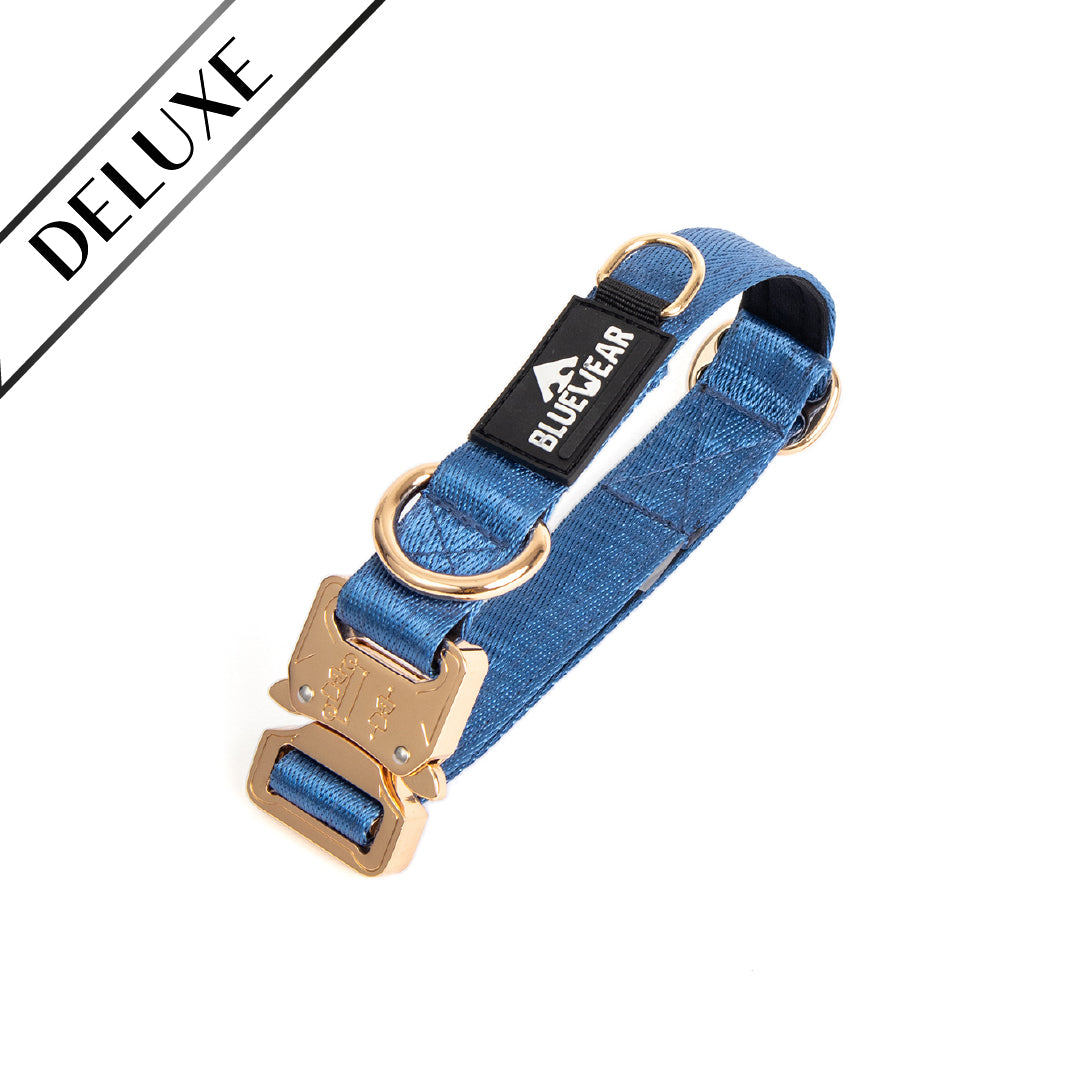 Collar Deluxe delgado - Azul acero