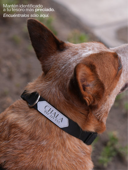 Collar impermeable personalizado - negro