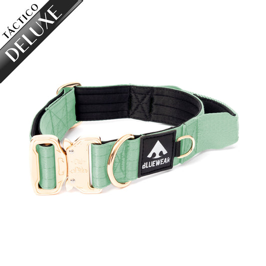 Collar Táctico Deluxe ancho con asa - Menta