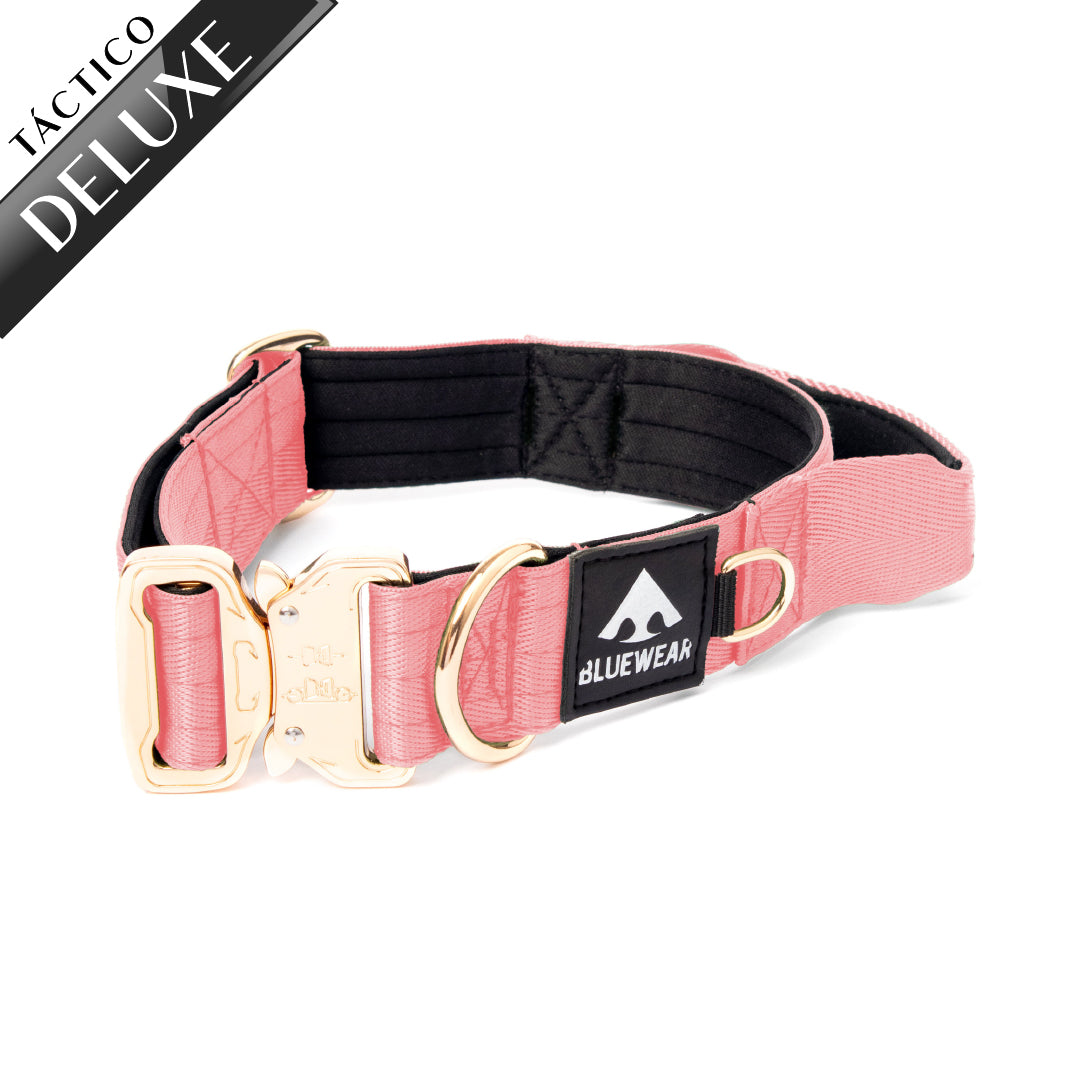 Collar Táctico Deluxe ancho con asa - Rosa Barbie