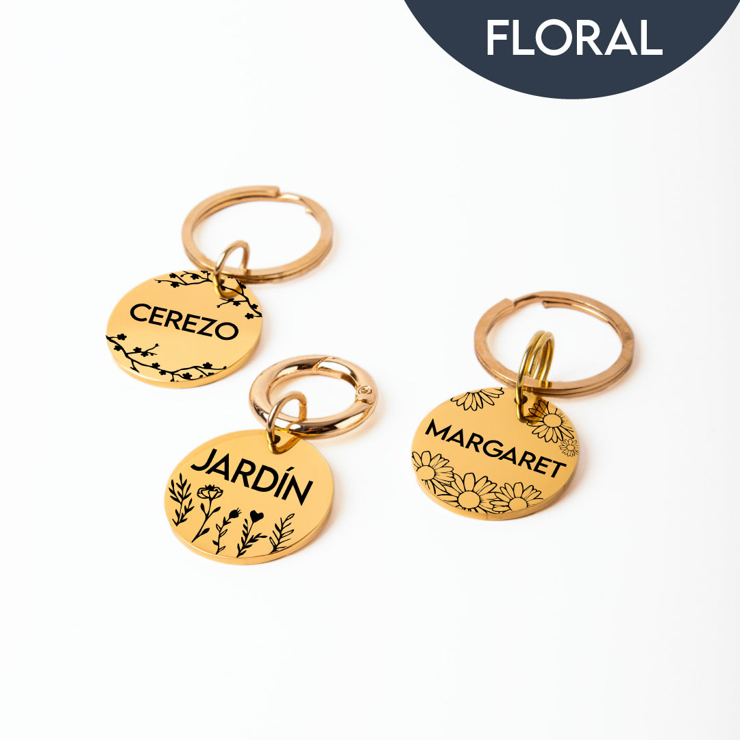 Plaquita de identificación - Colección Floral