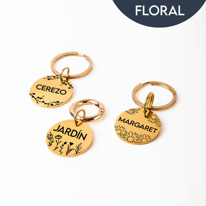 Plaquita de identificación - Colección Floral
